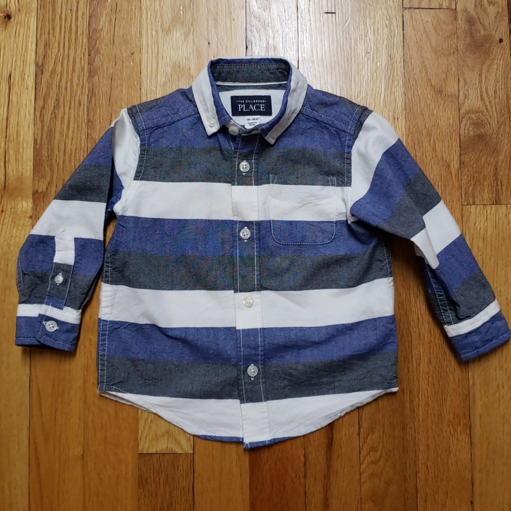 Children's Place Button Down Dress Shirt 12-18m